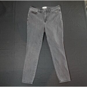 Free People We The Free‎ Curvy Skinny Jeans Washed Black Size 32 High Rise Denim
